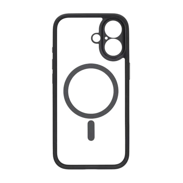 Case for iPhone 17 with MagSafe and Camera Protection with Black