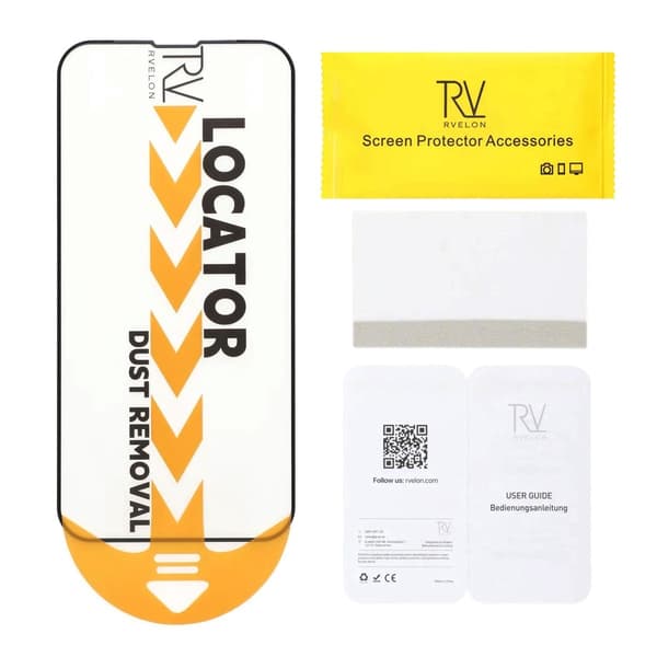 Screen Protector iPhone 13 Pro Max/14 Plus - 3D Tempered Glass Black RV no frame 20 pcs bulk