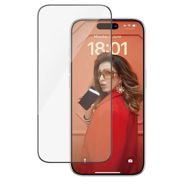 PanzerGlass iPhone 15 Pro Skärmskydd - Classic Fit Svart