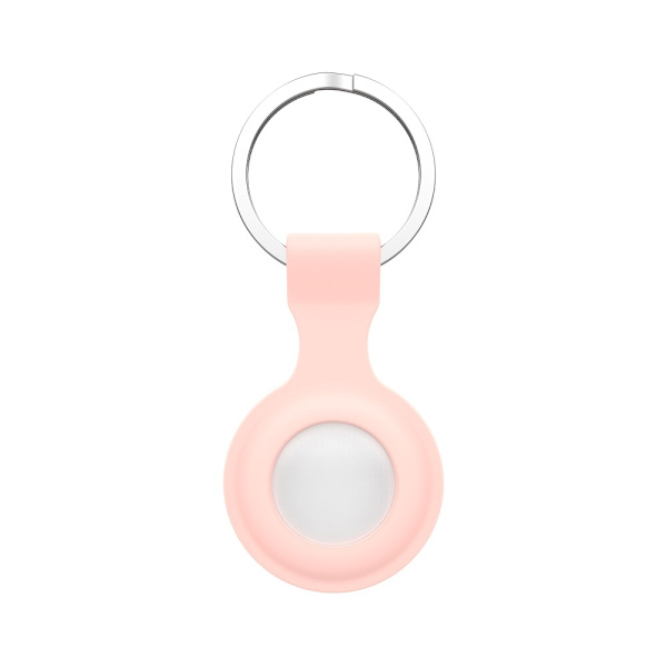 Apple Airtags key ring with a silicone case - Pink