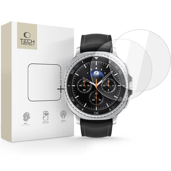 Tech-Protect Glass Fit+ Screen Protector Galaxy Watch 8 Classic 46 mm, 2-pack