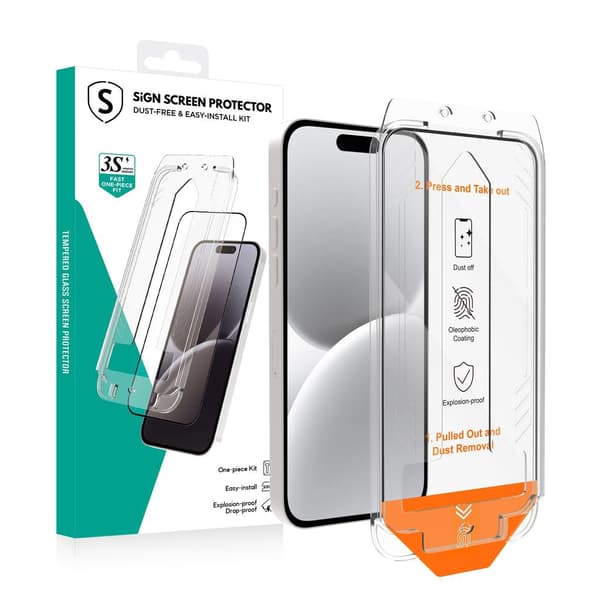 SiGN Screen Protector iPhone 14 Pro Max – EZ Apply with dust free applicator