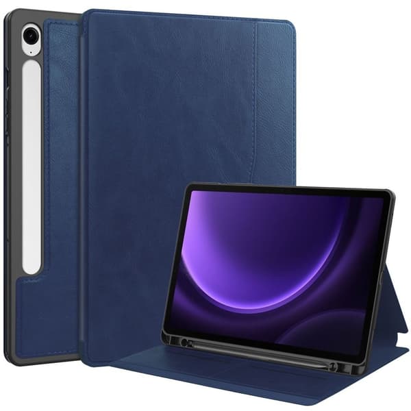 Samsung Galaxy Tab S9 FE / S10 FE Cover with pen compartment - Blue