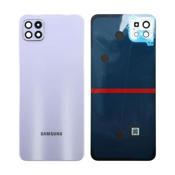 Samsung A22 5G Baksida med tejp - Lila Svart