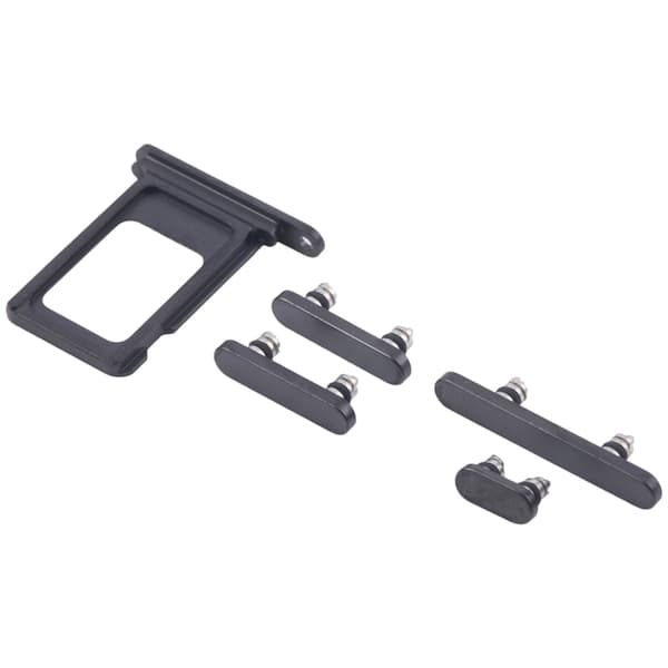 Buttons and SIM Card Holder for iPhone 15 Pro and 15 Pro Max - Black