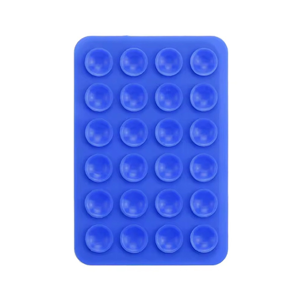 Double-sided mobile phone holder with suction cups - Blue