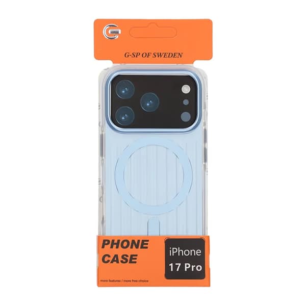 Mobile Case Corrugated Magsafe for iPhone 17 Pro - Blue