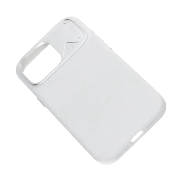 Silikonskal MagSafe med Kameraskydd till iPhone 16 Pro Max - Vit