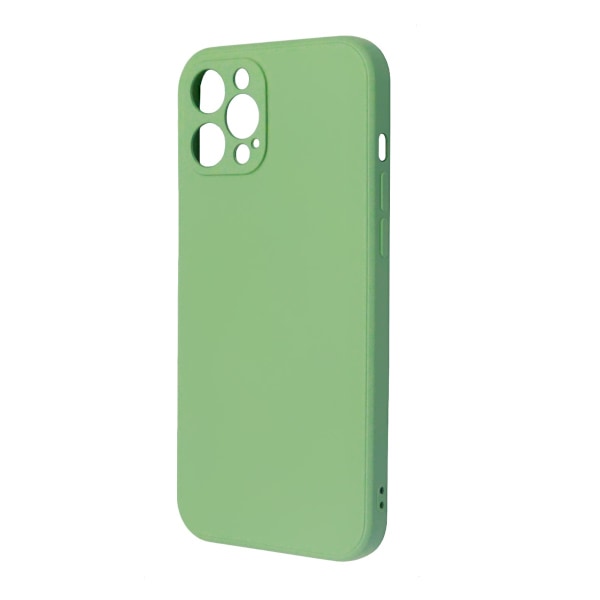 iPhone 12 Pro Max Silikonskal med Kameraskydd - Grön