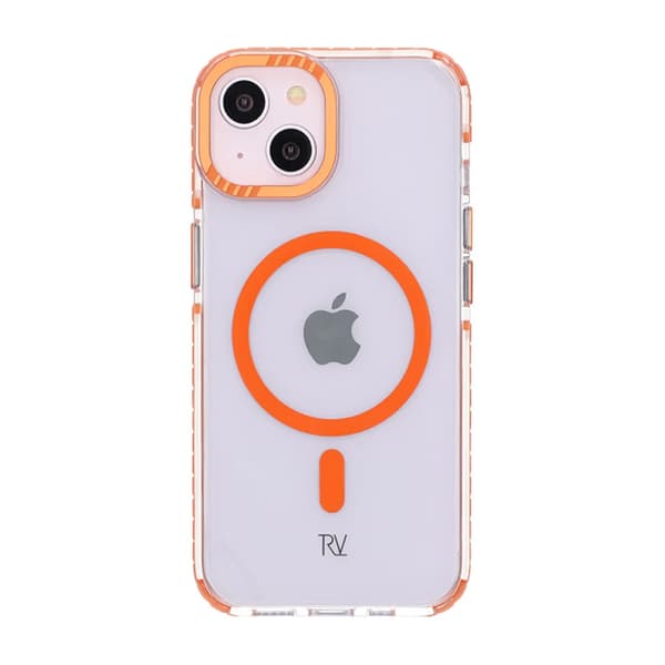 Rvelon Mobile Case Magnet Reinforced for iPhone 13 and 14 - Orange