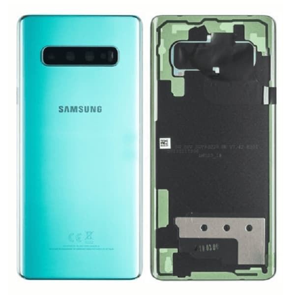 Samsung Galaxy S10 Plus Baksida Med Tejp - Grön Svart