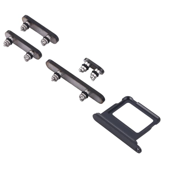 Buttons and SIM Card Holder for iPhone 16 and 16 Plus - Black