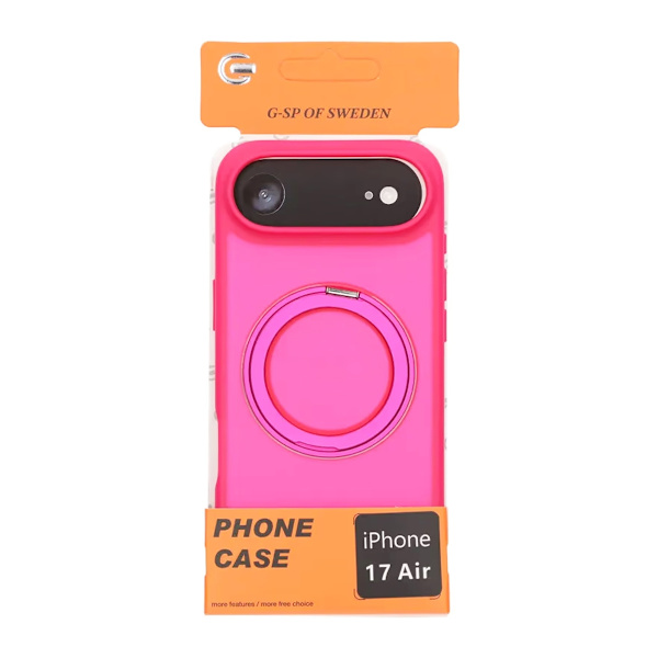 Matte Case 360 rotating bracket Mobile Phone Case For iPhone 17 Air Red