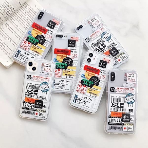 Stöttåligt Mobilskal iPhone 13 - Fashion Streckkoder