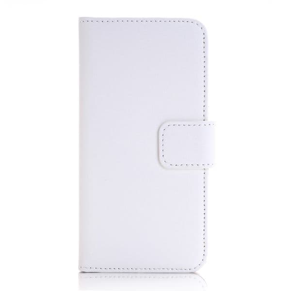 iPhone 6/6s Flip Stand Läder Plånboksfodral - Vit Svart