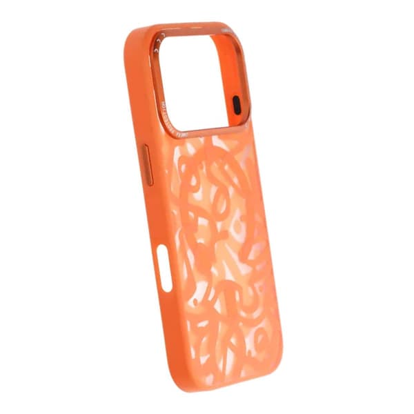 Mobilskal Magsafe med Graffiti för iPhone 17 Pro Max - Orange