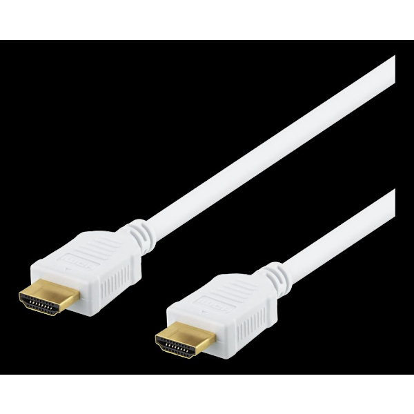 High-speed HDMI cable, 10m, Ethernet, 4K UHD - white