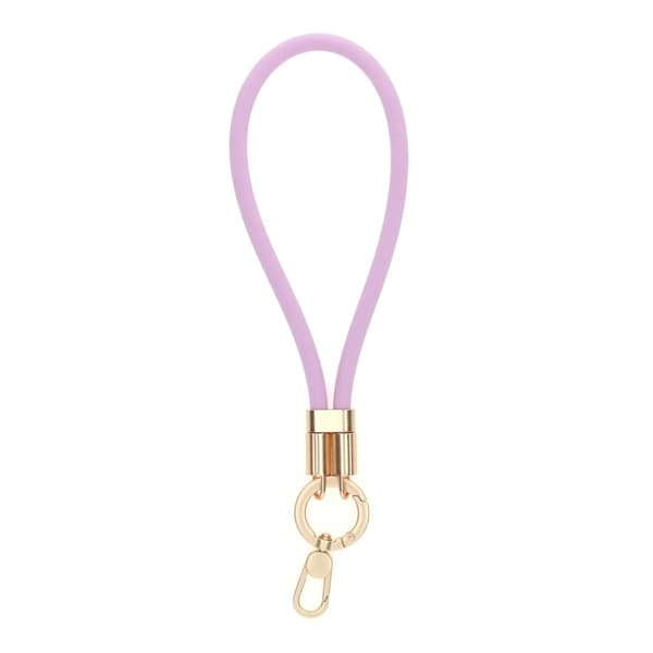 Liquid Silicone Short Wrist Phone Strap-Purple
