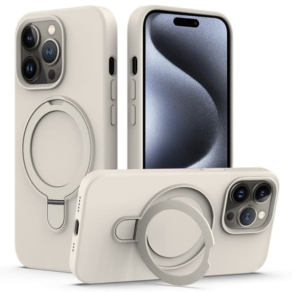 iPhone 15 Pro Max MagSafe Case Ring Stand - Antique White