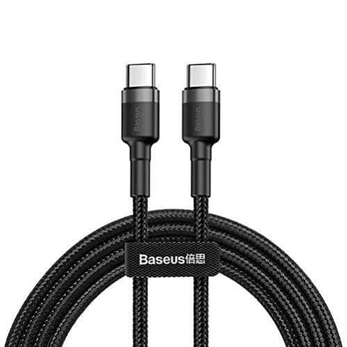 Baseus Cafule USB-C till USB-C, QC 3.0, USB-C PD, 3A 2 m - Grå/Svart Svart