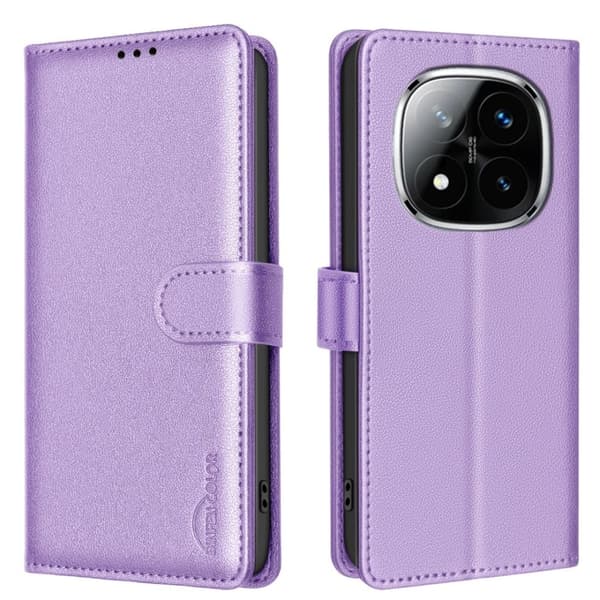 BINFEN COLOR Xiaomi Redmi Note 14 Pro / Pro+ 5G Wallet Cover - Purple