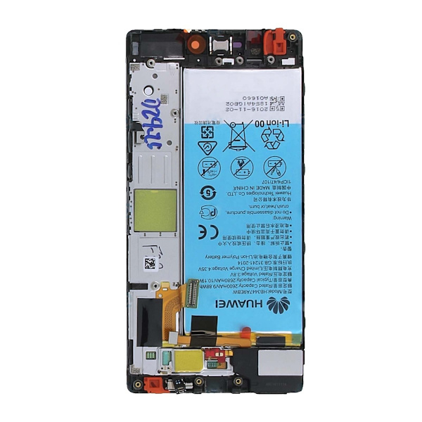 100% Original Huawei P8 Display module frontcover + LCD + Battery black