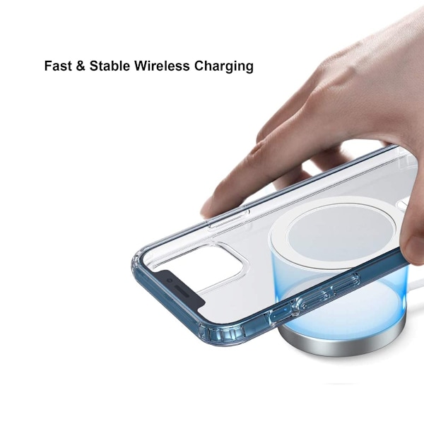 Phone 12 Mini Stöttåligt MagSafe Skal - Transparent