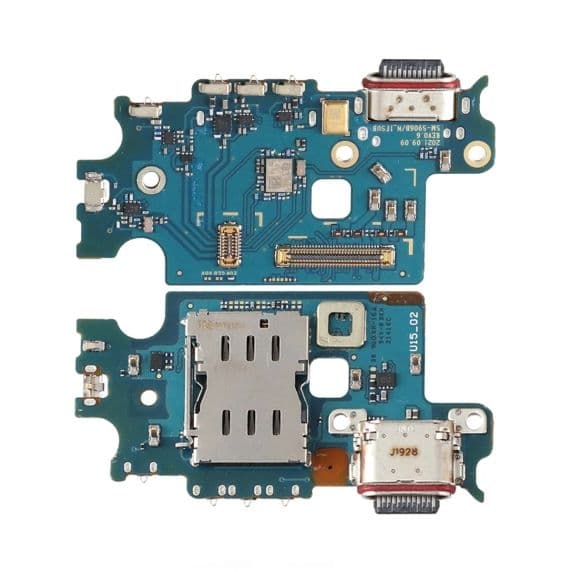 Samsung Galaxy S22 Plus Laddkontakt med Simkortsläsare original Svart