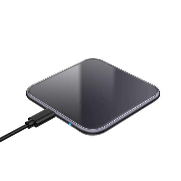 SiGN Trådlös Snabbladdare för iPhone & Android, 15W - Svart Svart
