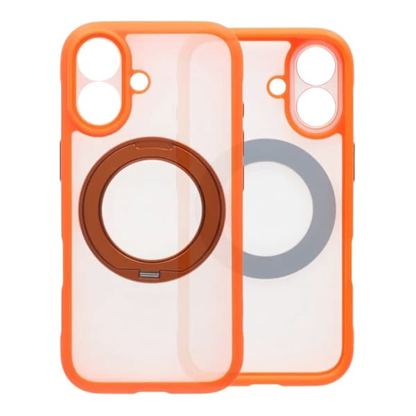 Skal med Roterbart MagSafe-Stativ för iPhone 17 - Orange