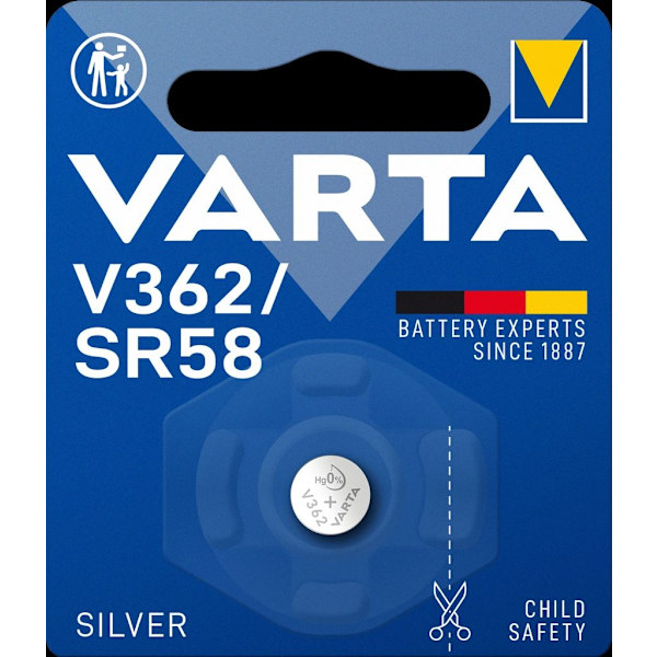 VARTA Silver Coin button cell battery V362/SR58