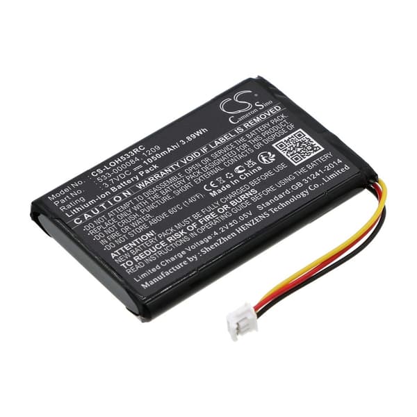 Battery for Remote control battery 1209 et. al for Logitech, 3.7V, 1050mAh