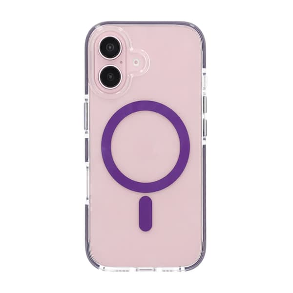 iPhone 16 Plus Mobile Case Magnet Double Protection - Purple