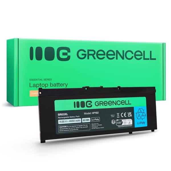 Green Cell battery for HP SR03XL HP Pavilion Gaming 15
