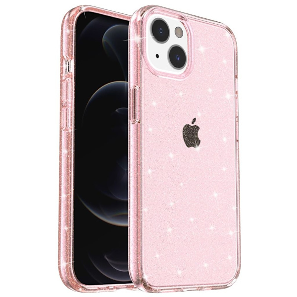 Sparkly iPhone 15 case - Pink