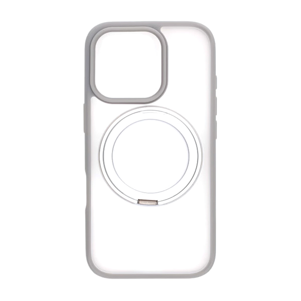 Matte case 360 rotating bracket Mobile Phone Case For iPhone 16 Pro grey
