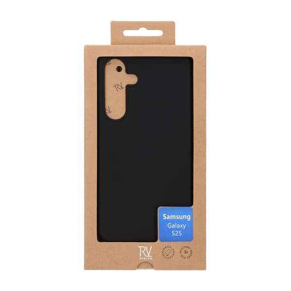 Samsung Galaxy S25 Mobile Case Silicone Rvelon - Black