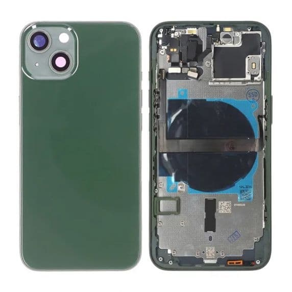 iPhone 13 Baksida med Komplett Ram - Grön Svart
