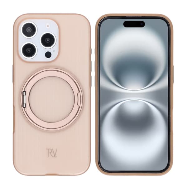 iPhone 16 Pro Rvelon Case Rotating Magnet Stand - Bronze