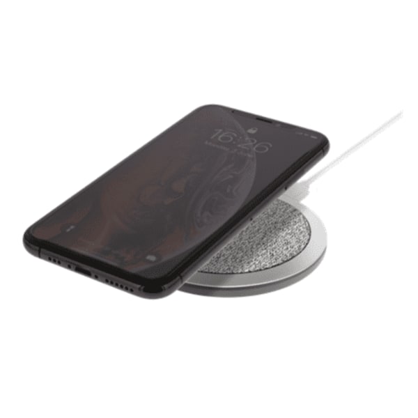 Deltaco Trådlös Snabbladdare för iPhone & Android, 10W - Grå