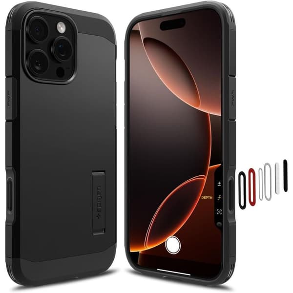 Spigen Tough Armor MagSafe Case for iPhone 16 Pro Max - Black