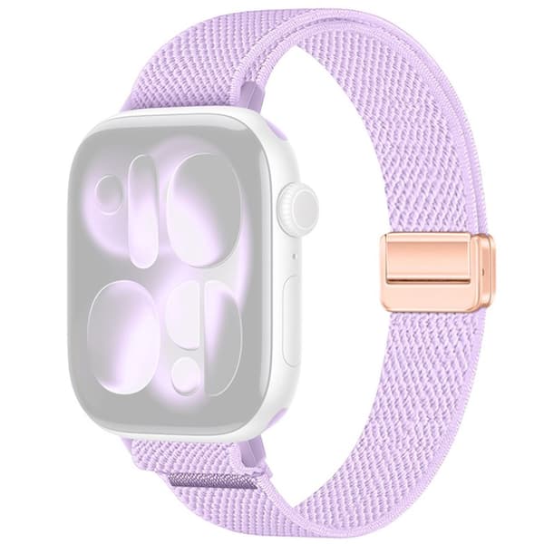 Apple Watch 49/46/44/42mm Slim Nylon Watch Strap - Purple