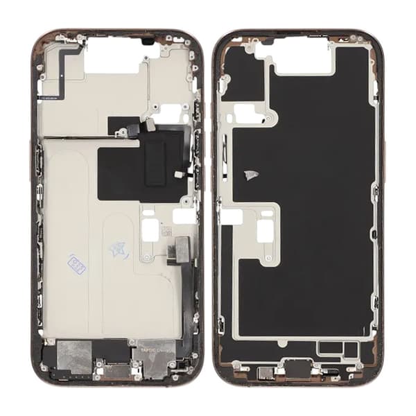 Middle frame with small parts for iPhone 16 Pro - Sand colored Titanium OEM