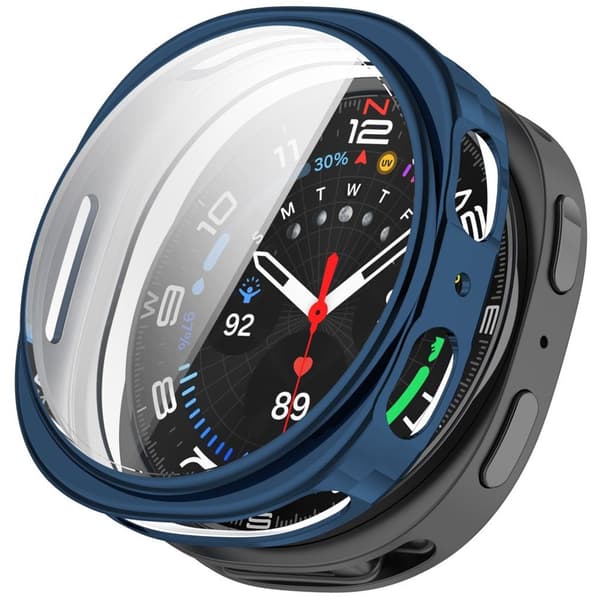 Samsung Galaxy Watch9 44mm TPU Watch Case with Screen Protector - Navy Blue