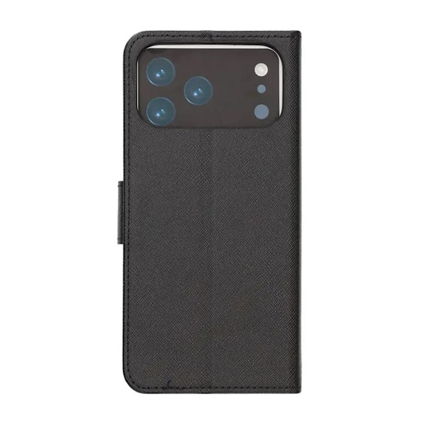 Wallet Case with Stand for iPhone 17 Pro - Black