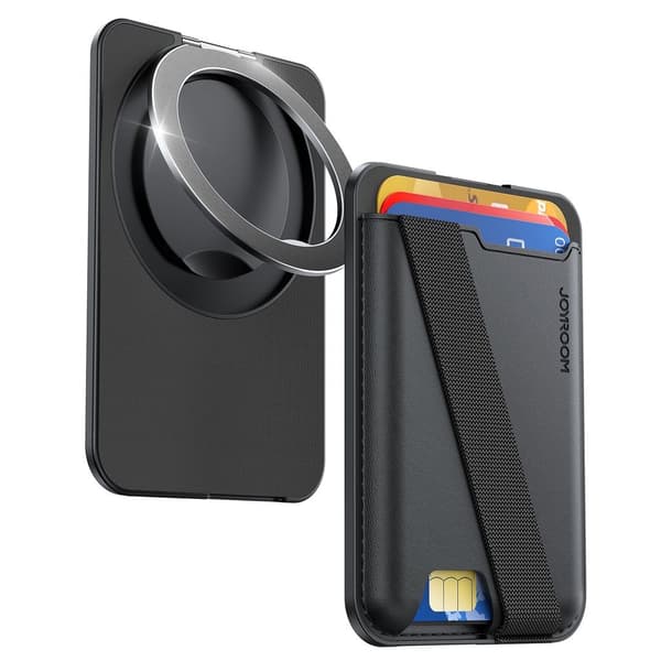 Joyroom Magsafe Phone Wallet with Stand - Black