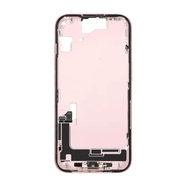 Middle frame with small parts for iPhone 15 - Pink OEM