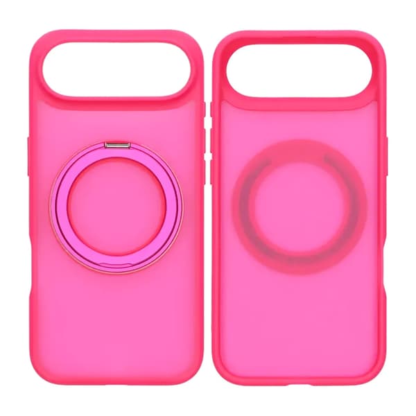 Mobile Case Rotating Magnet Stand for iPhone 17 Air - Red