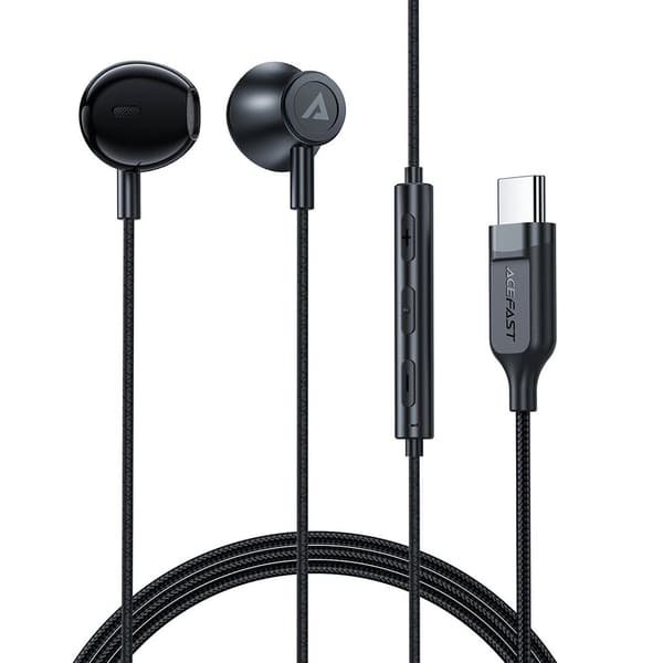 Acefast L2 In-Ear Headphones USB-C, Microphone, Remote Control, 1.2 m - Black