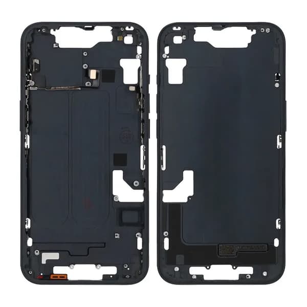 iPhone 14 Back Cover Middle Frame OEM Black With Small Parts